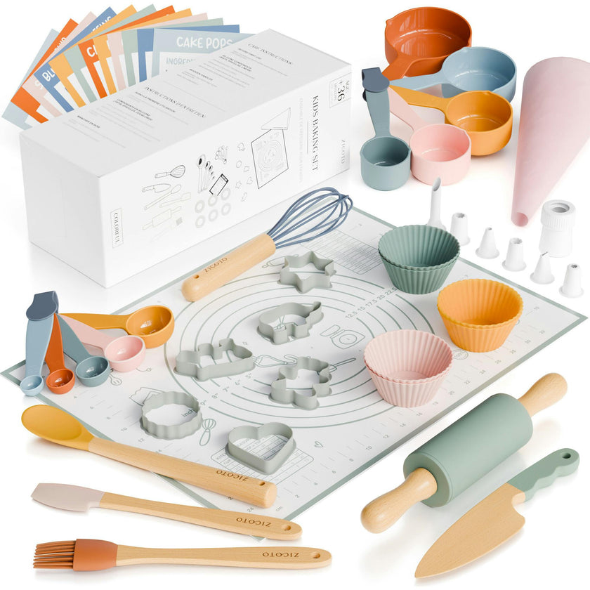 Kid Safe Cooking Tools - Kids Baking Set Gift for Girls
