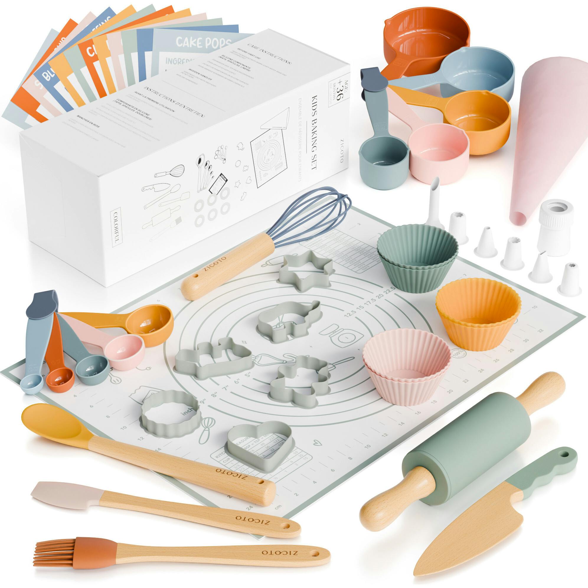 Kid Safe Cooking Tools - Kids Baking Set Gift for Girls