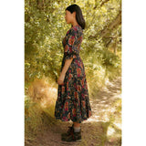 Madeline Dress in Moody Sunflower