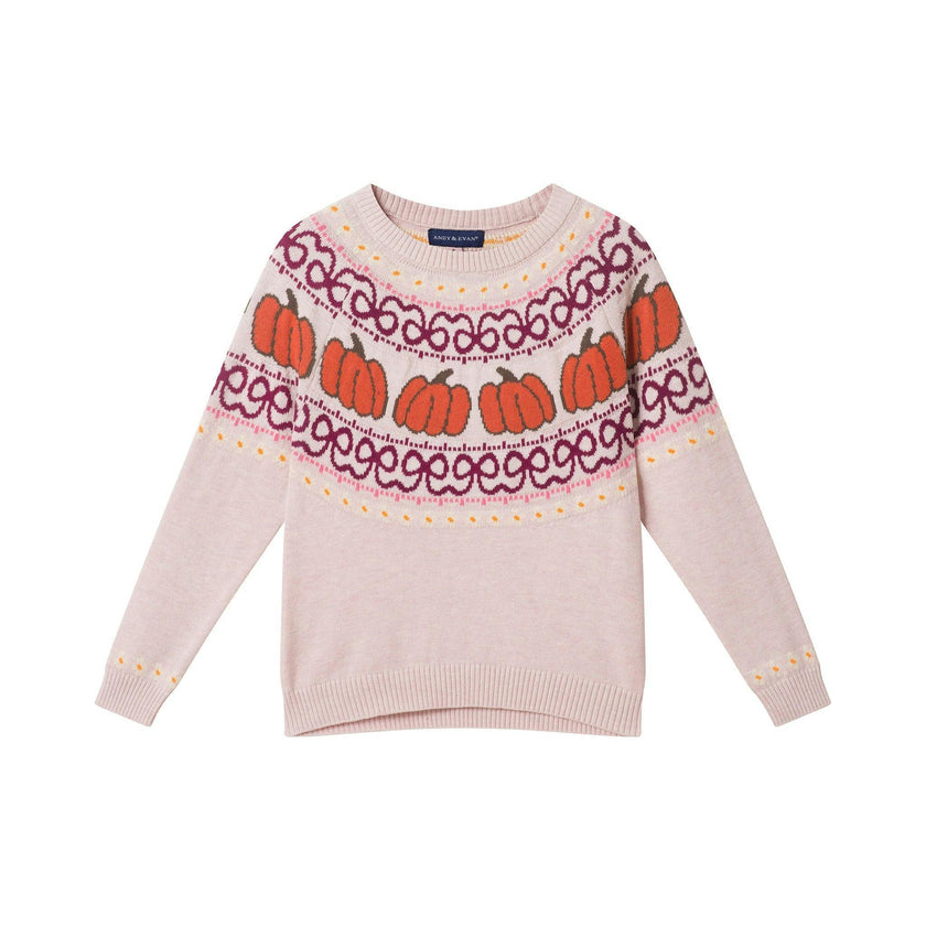 Infant Girls Sweater & Corduroy Skirt Set | Pumpkin Harvest - Burgundy
