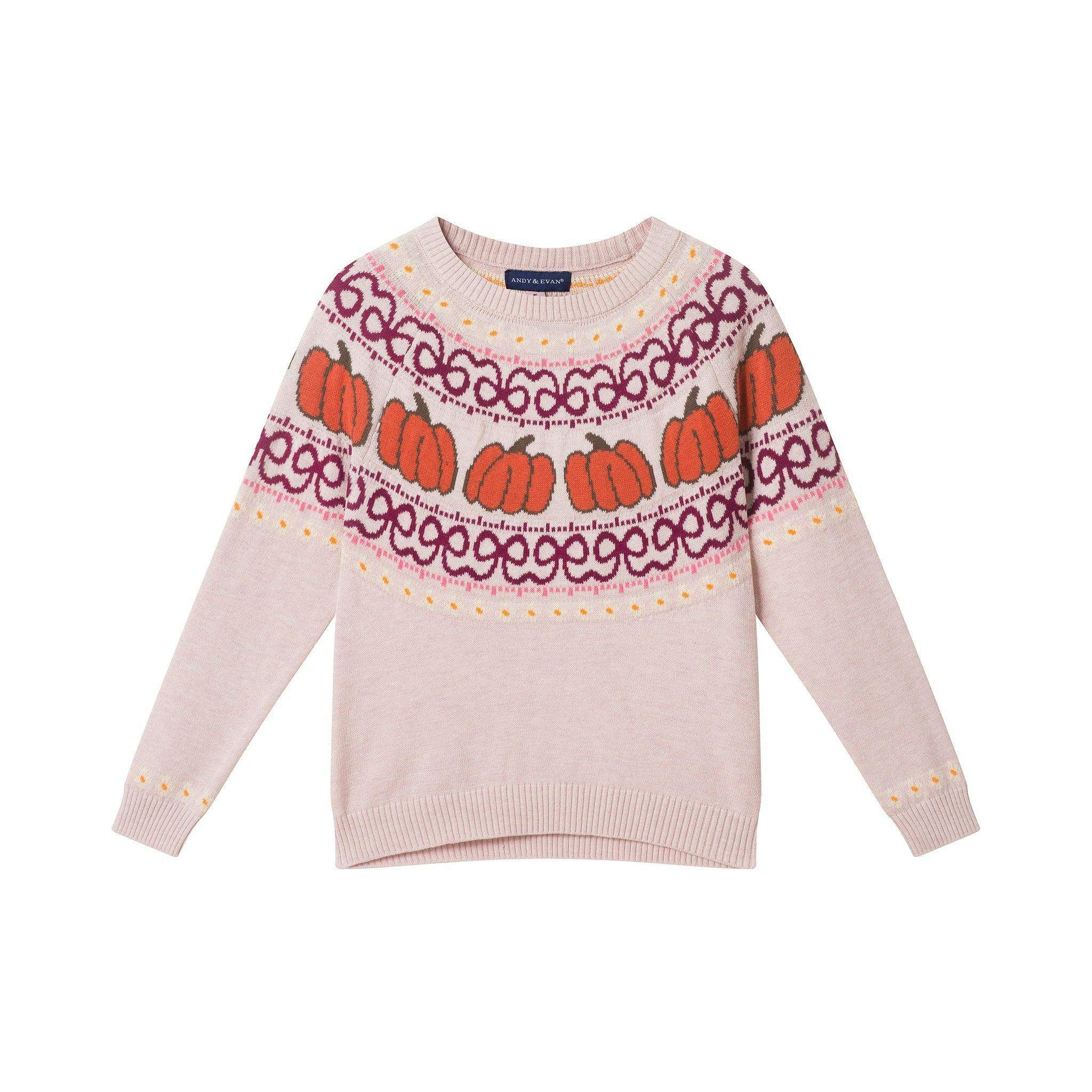 Infant Girls Sweater & Corduroy Skirt Set | Pumpkin Harvest - Burgundy