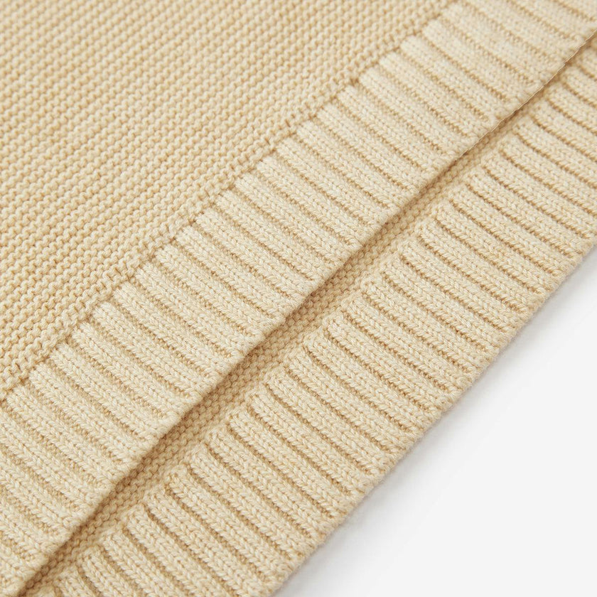 Khaki Knitted Blanket