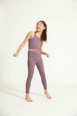 Longline Crop in Plum