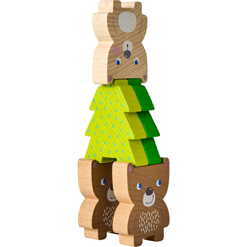 Forest Friends Chunky Wooden Stacking Toy (Made in Germany)