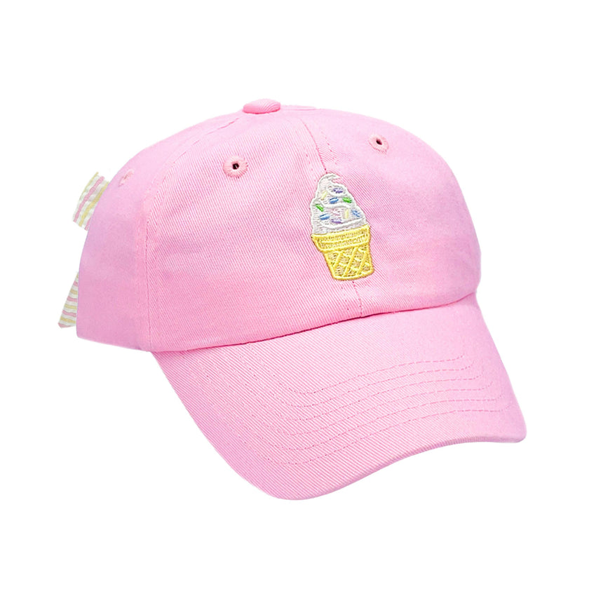 Ice Cream Bow Baseball Hat - Baby/Toddler & Youth