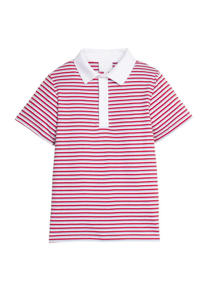 Short Sleeve Polo - Americana Stripe