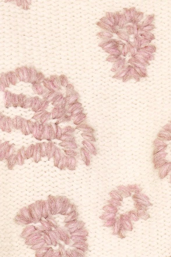 Cusco Waterlily Pullover in Ivory/Fawn