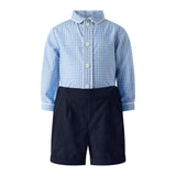 Check Shirt & Short Set