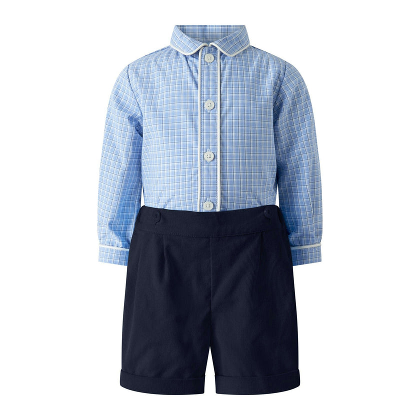 Check Shirt & Short Set