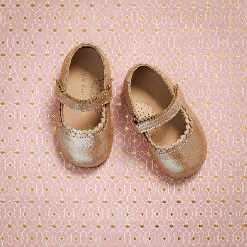 Toddler Aria Ballet Flat | Blush Leather