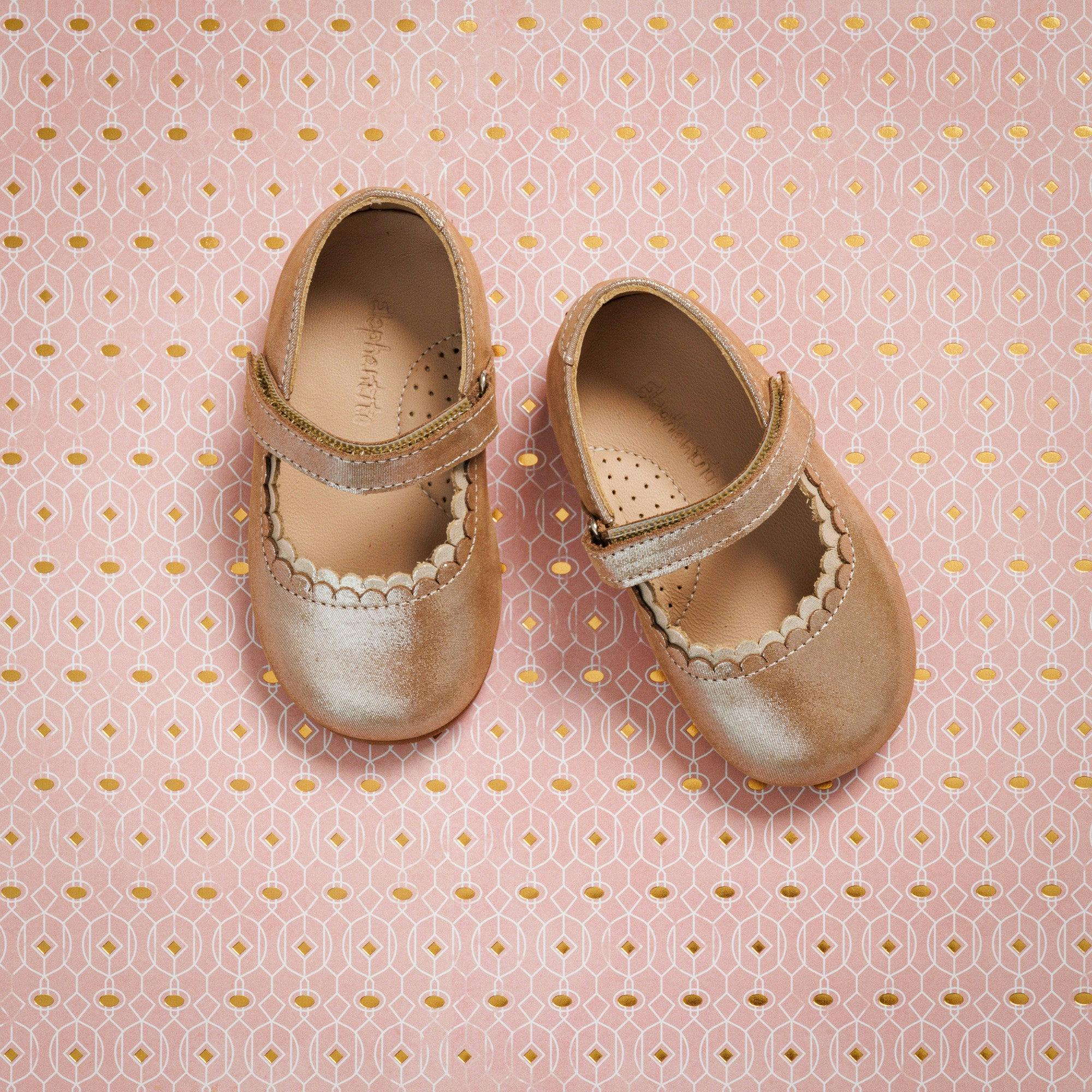 Toddler Aria Ballet Flat | Blush Leather