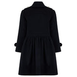 Westminster Cashmere Girls Dress Coat - Ink Blue