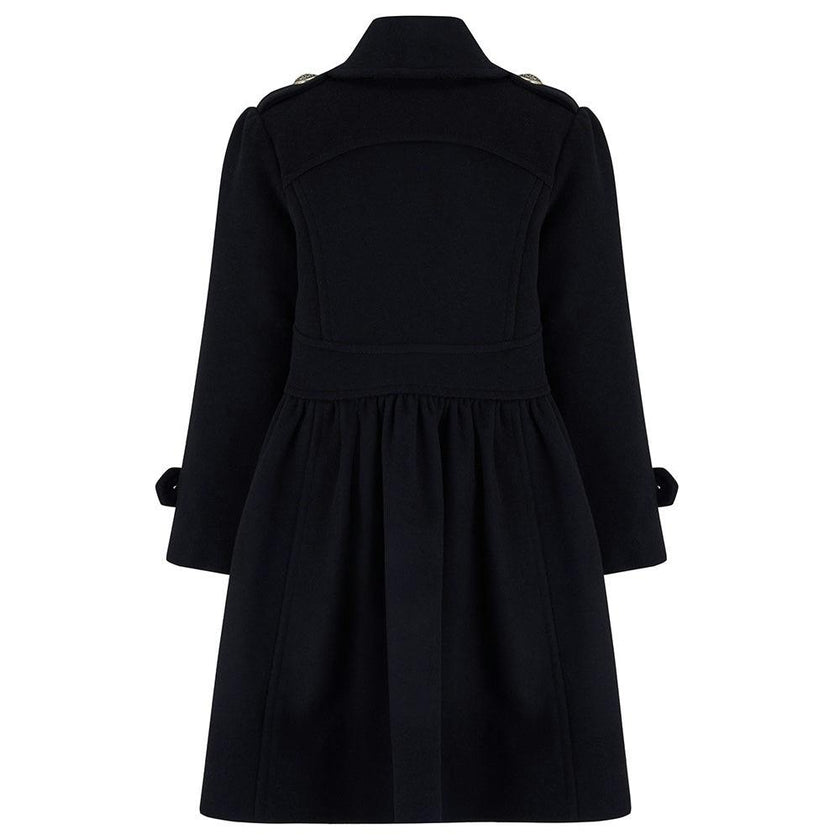 Westminster Cashmere Girls Dress Coat - Ink Blue