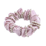 Pearl Accent Scrunchie Set