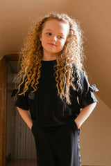 Short Sleeve Milano Top Black