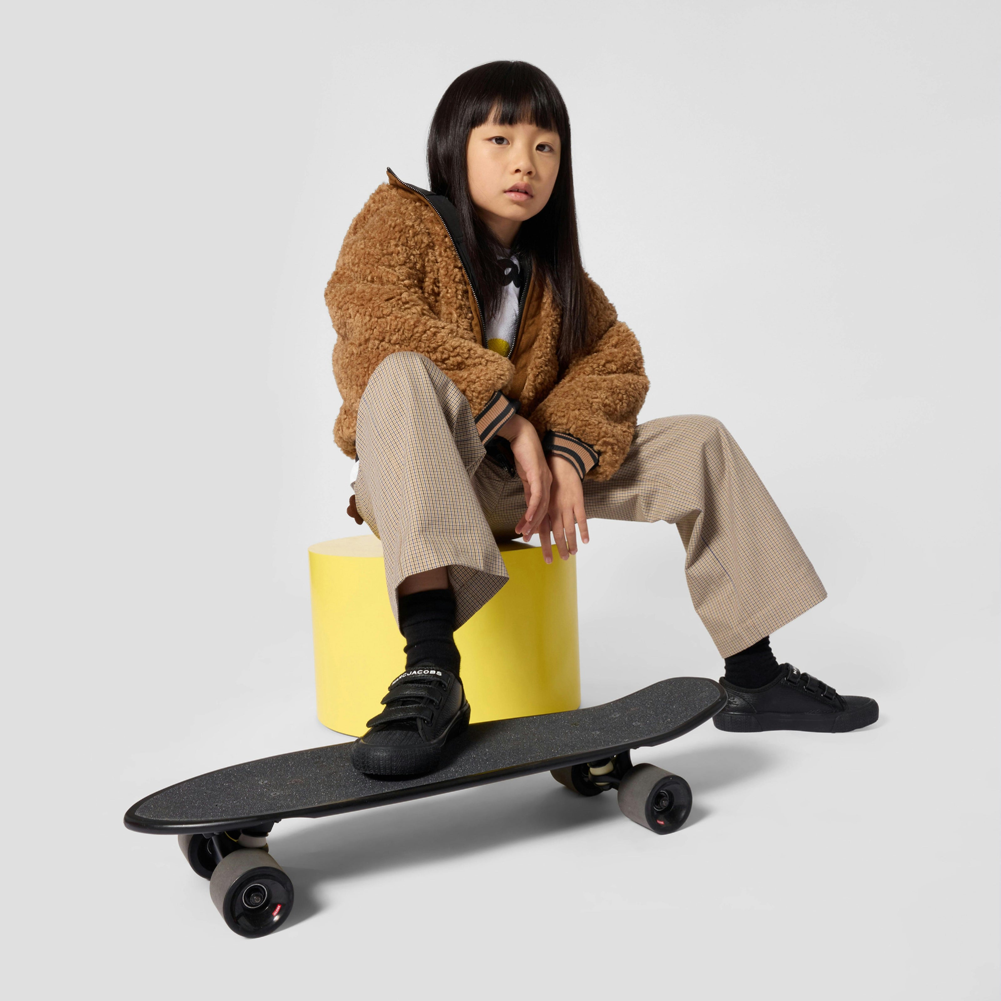Brown Reversible Teddy Jacket