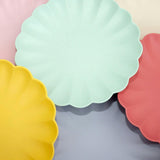 Small Multicolor Reusable Bamboo Plates