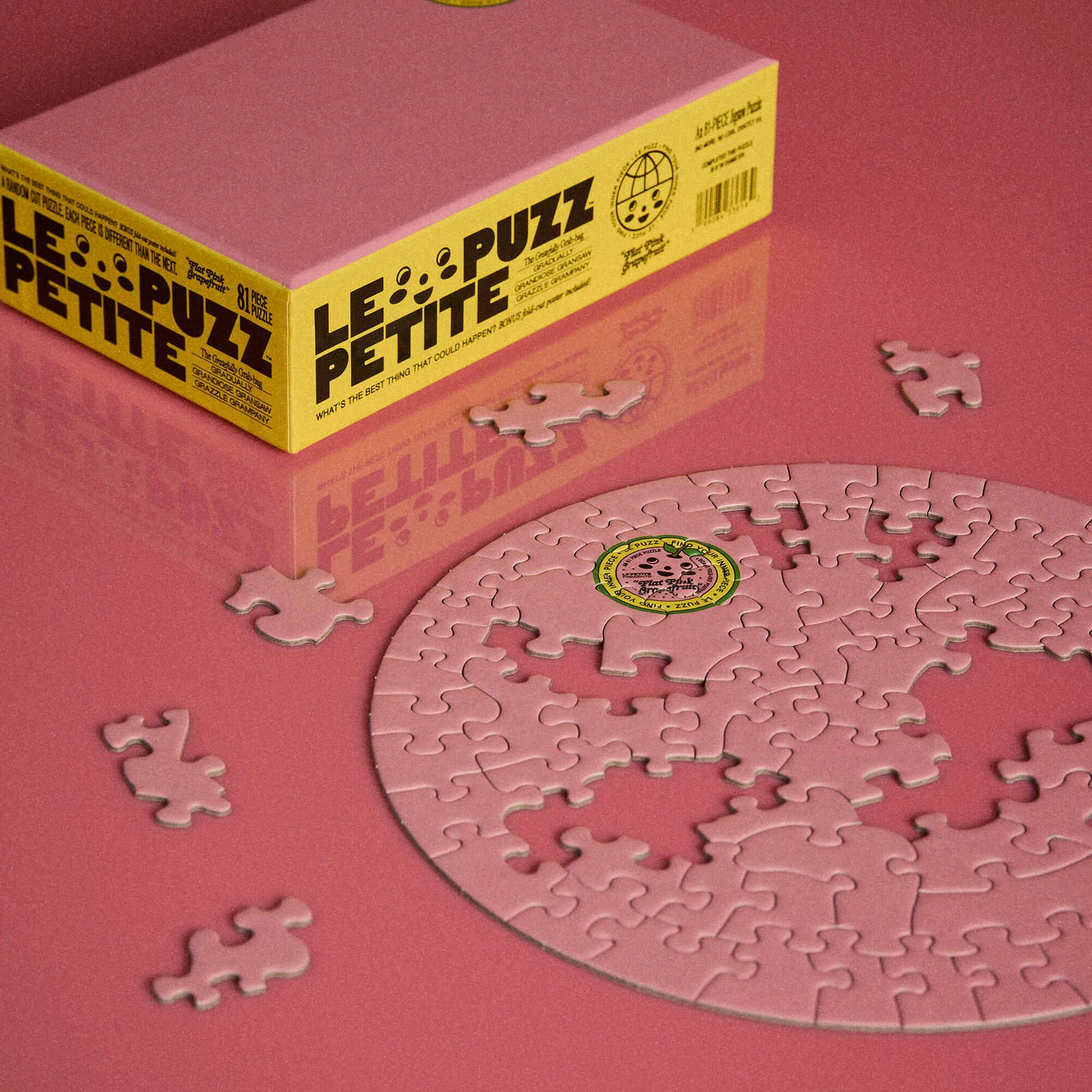 Flat Pink Grapefruit Puzzle