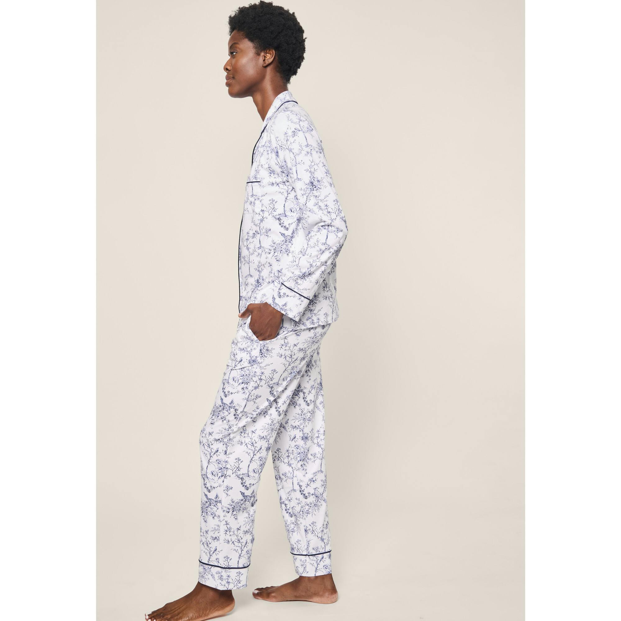 Women's Pima Pajama Set in Timeless Toile
