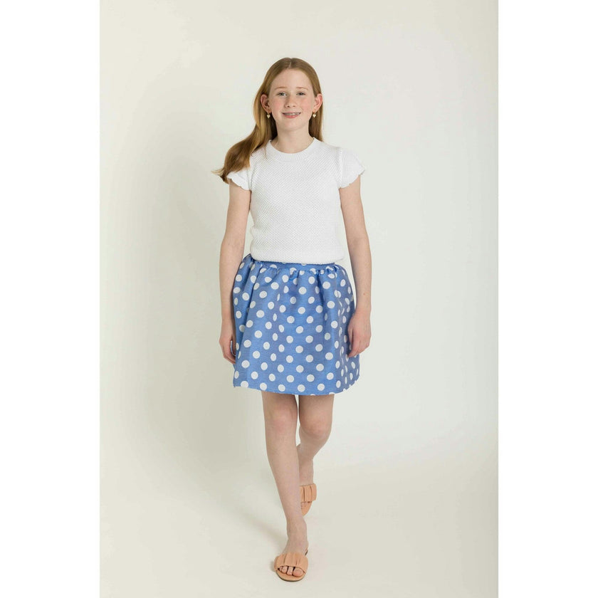 Ottoman Stripe Dot Skirt