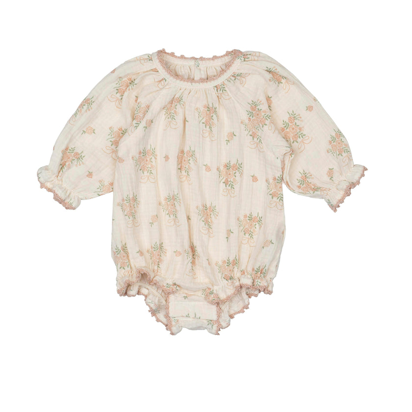Gauze Romper w/ Crochet Trim
