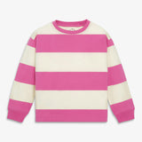 Kids long sleeve easy tee in rugby stripe