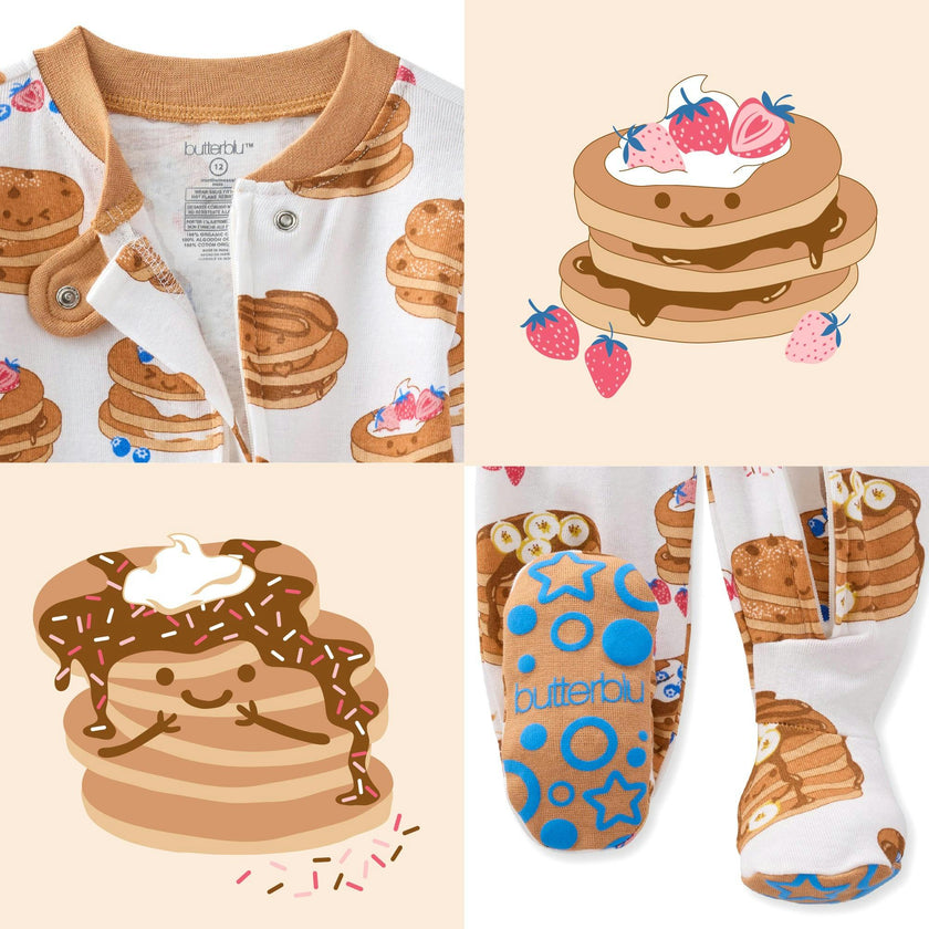 CRUZ Snug-fit Footed Baby Boys Pajamas
