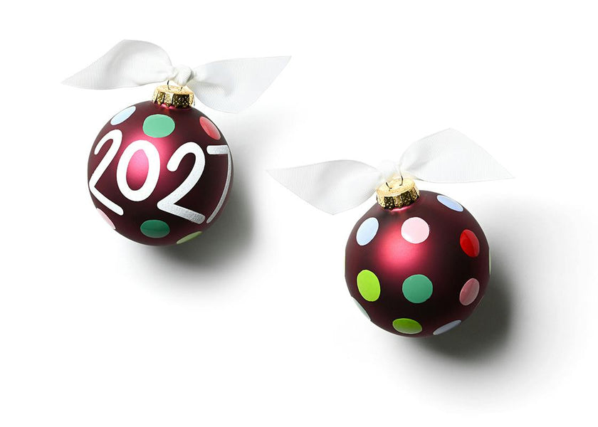 2027 Glass Ornament