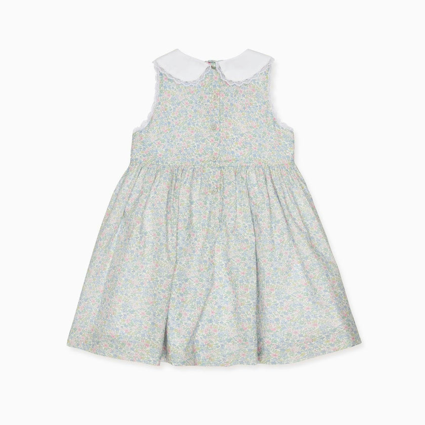 Light Blue Floral Aimee Girl Dress