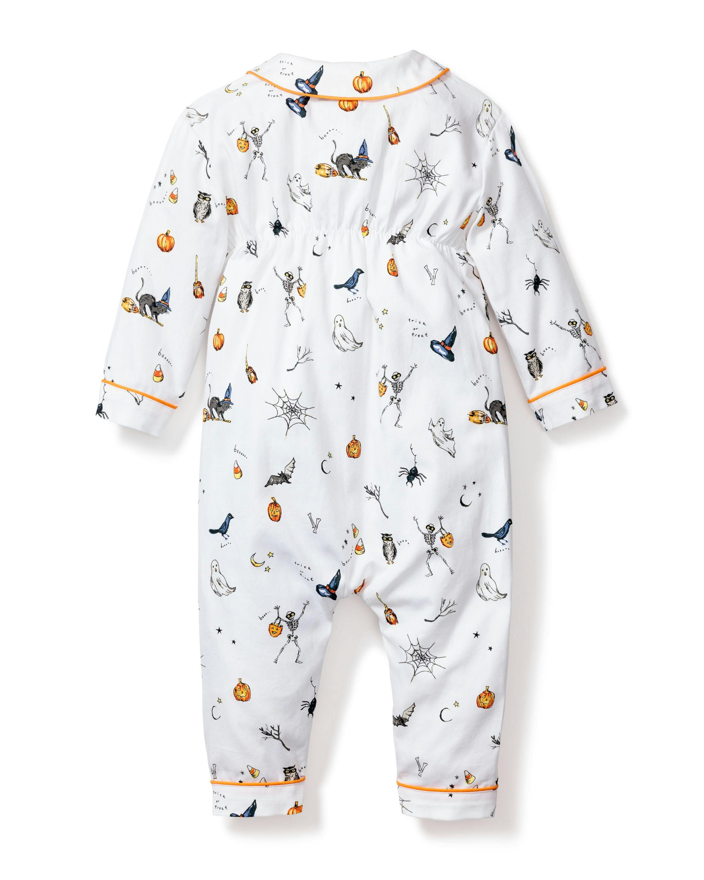 Baby's Twill Cambridge Romper in Trick or Treat