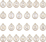 Gemstone Bracelet With Initial Enamel Charm