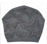 Rhinestone Star Design Hat (Snap On Pom Sold Separately)