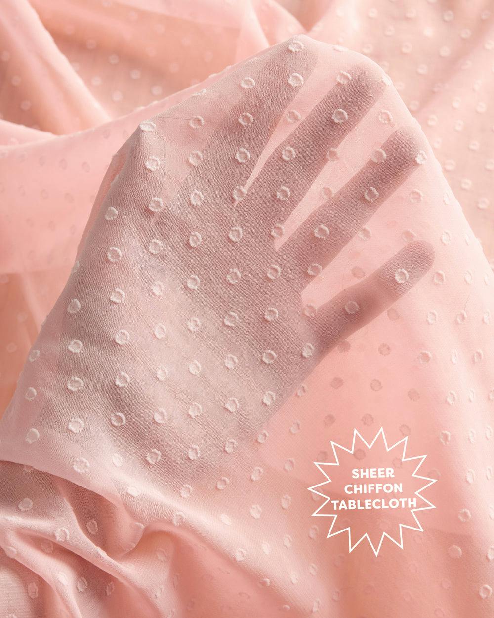 Tea Party Tablecloth - sheer polka dot tablecloth