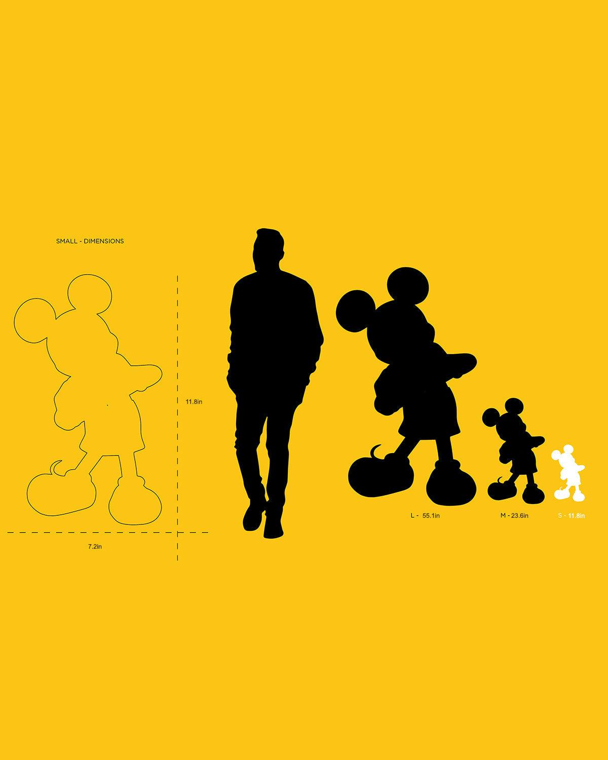 Mickey WITH LOVE Black & Gold 12in