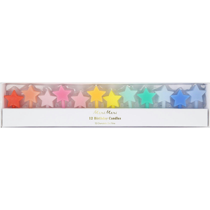 Rainbow Star Candles
