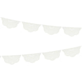 Broderie Anglaise Lace White Pennant Garland