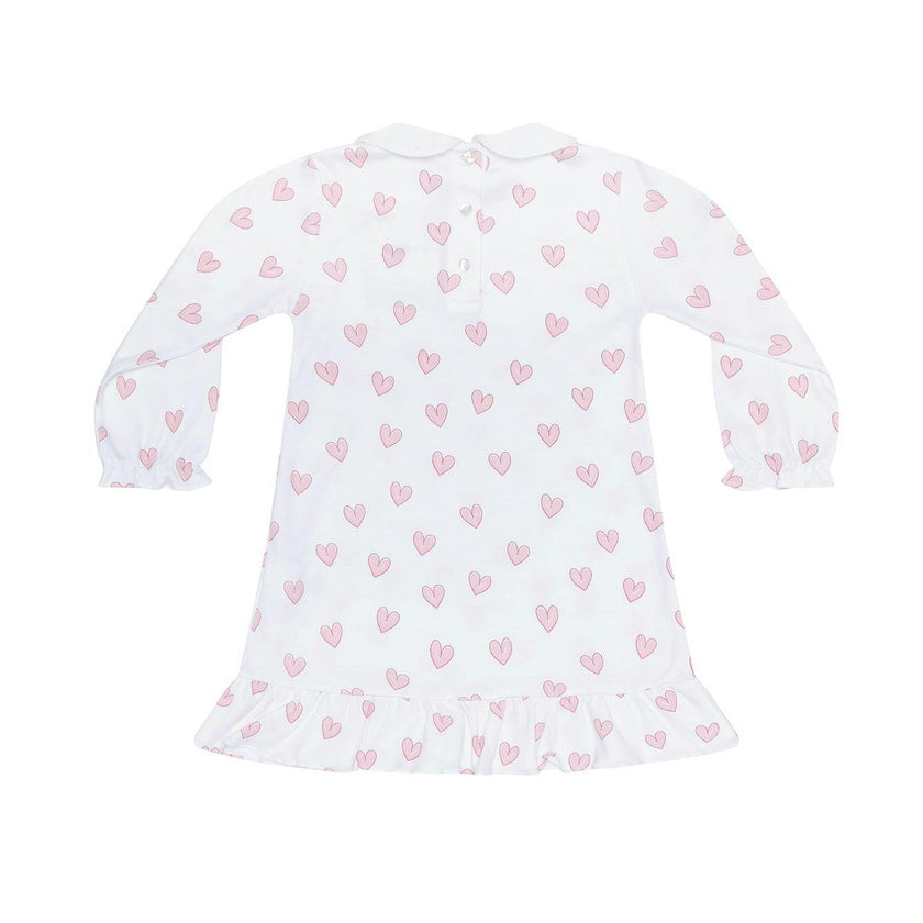 Pink Heart Print Long Sleeve Playtime