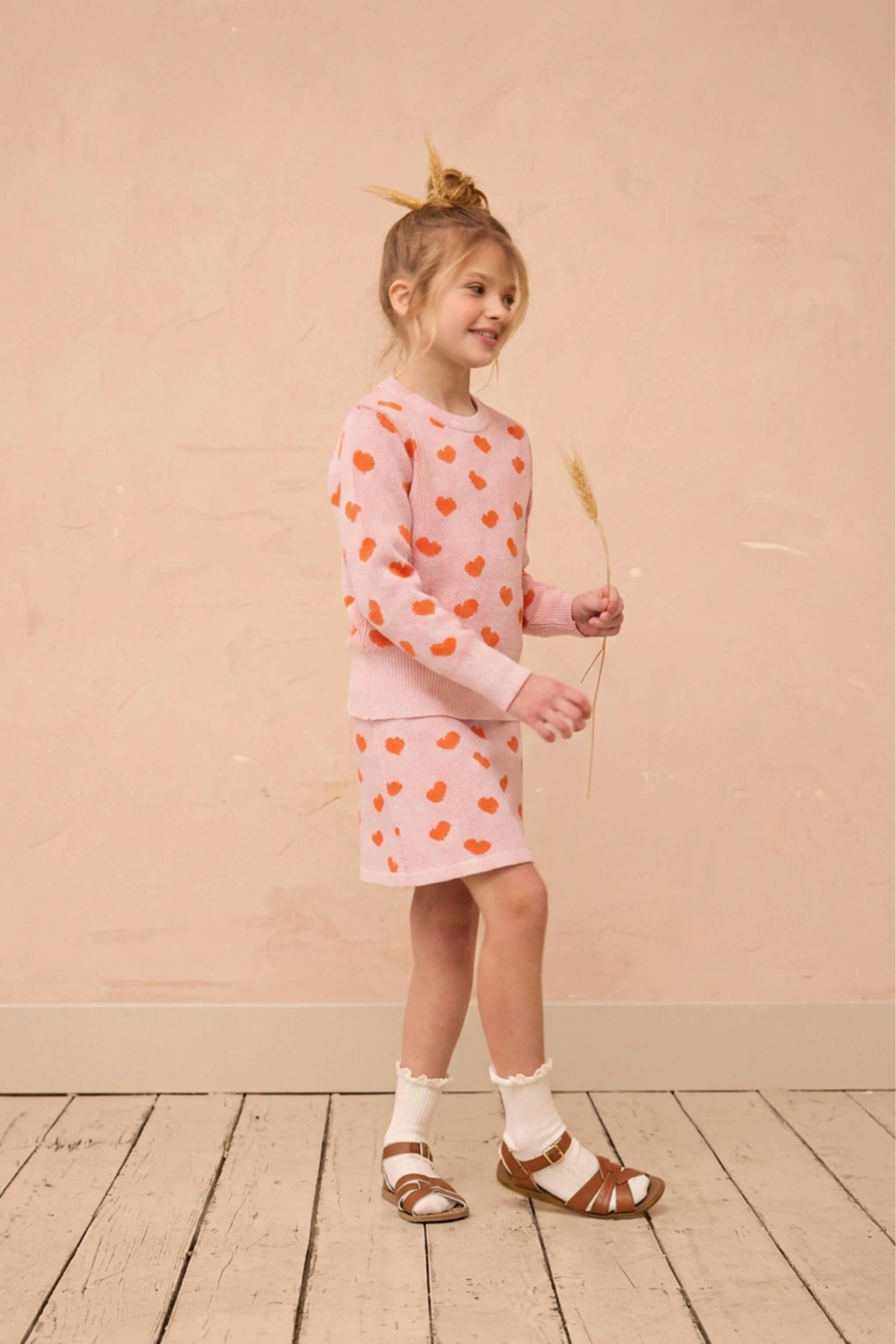 Love Hearts Jumper | Rose