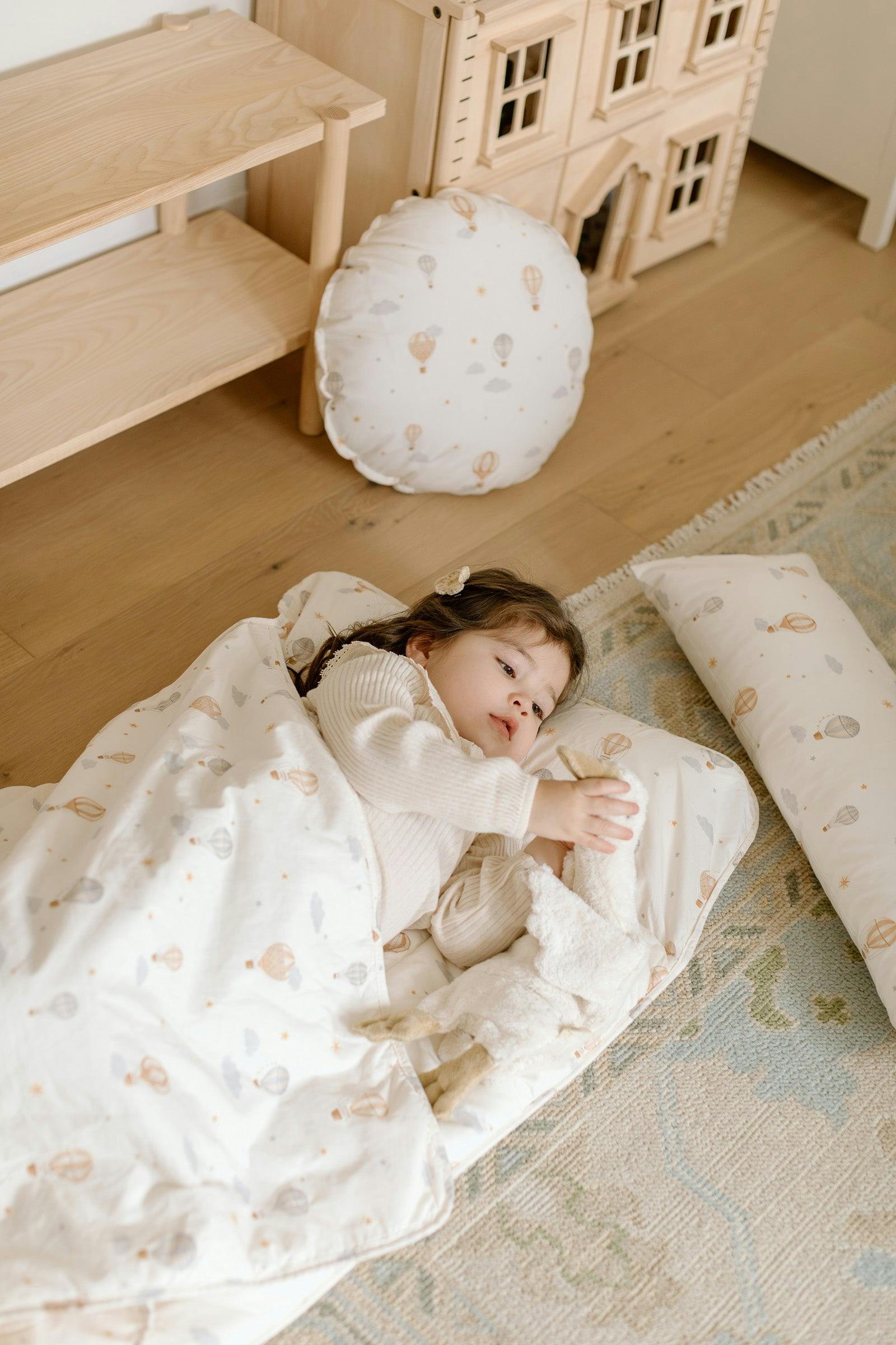 Organic Toddler Nap Roll-N-Rest Mat Set