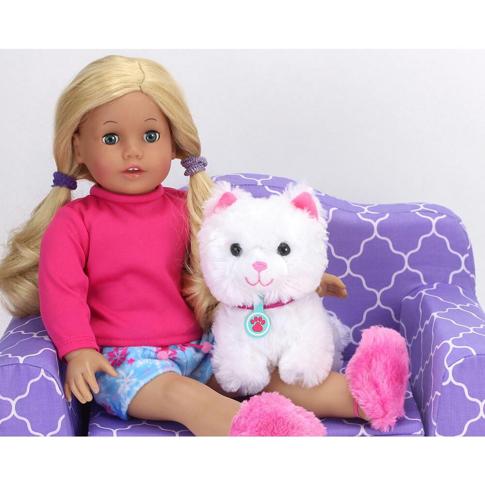 18'' Doll White & Carrier Set