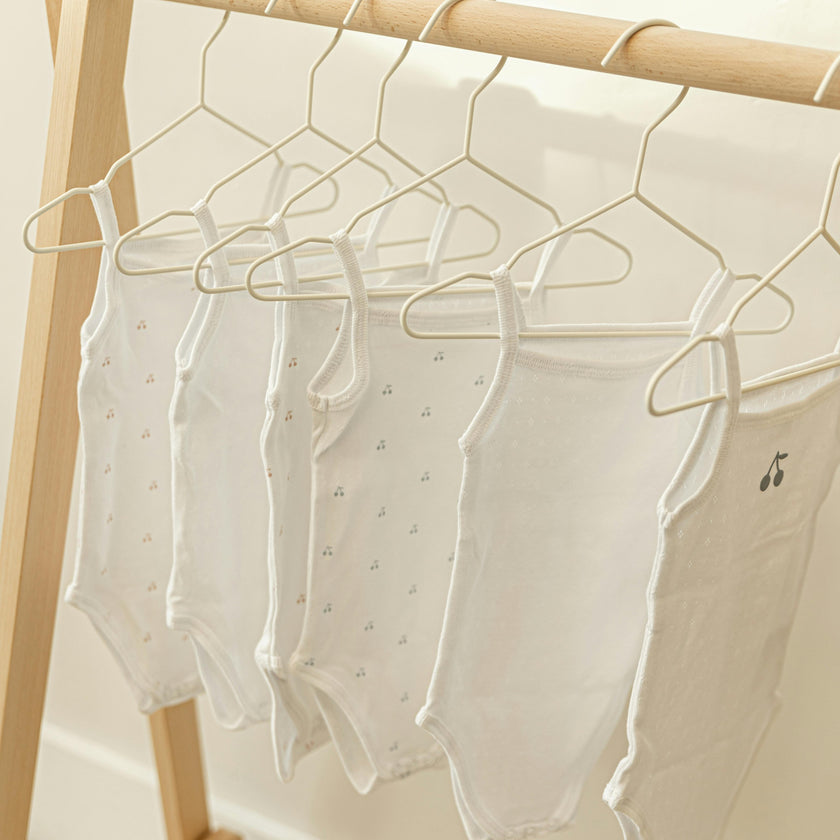 Pointelle Undershirt With Cherry Print White/Blue