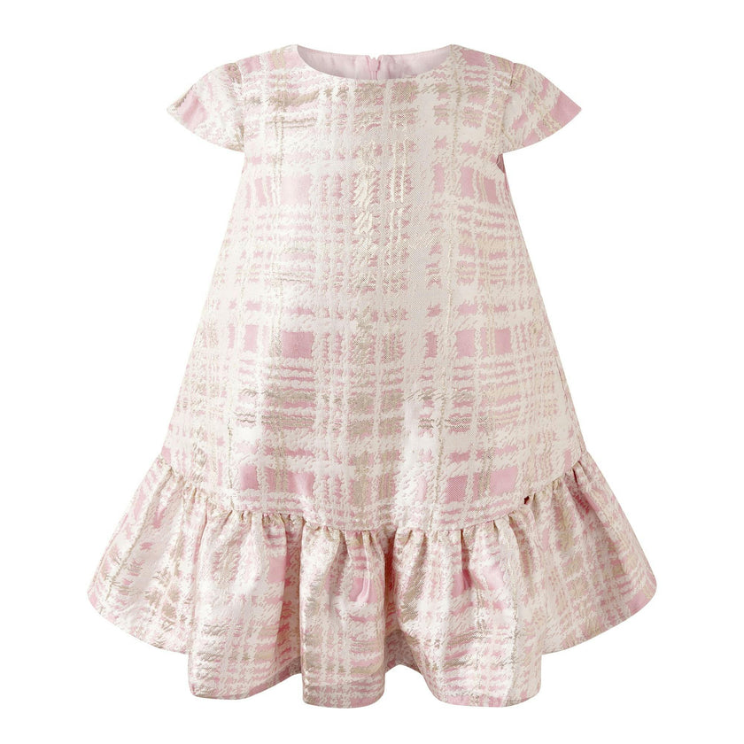 Check Damask Party Dress