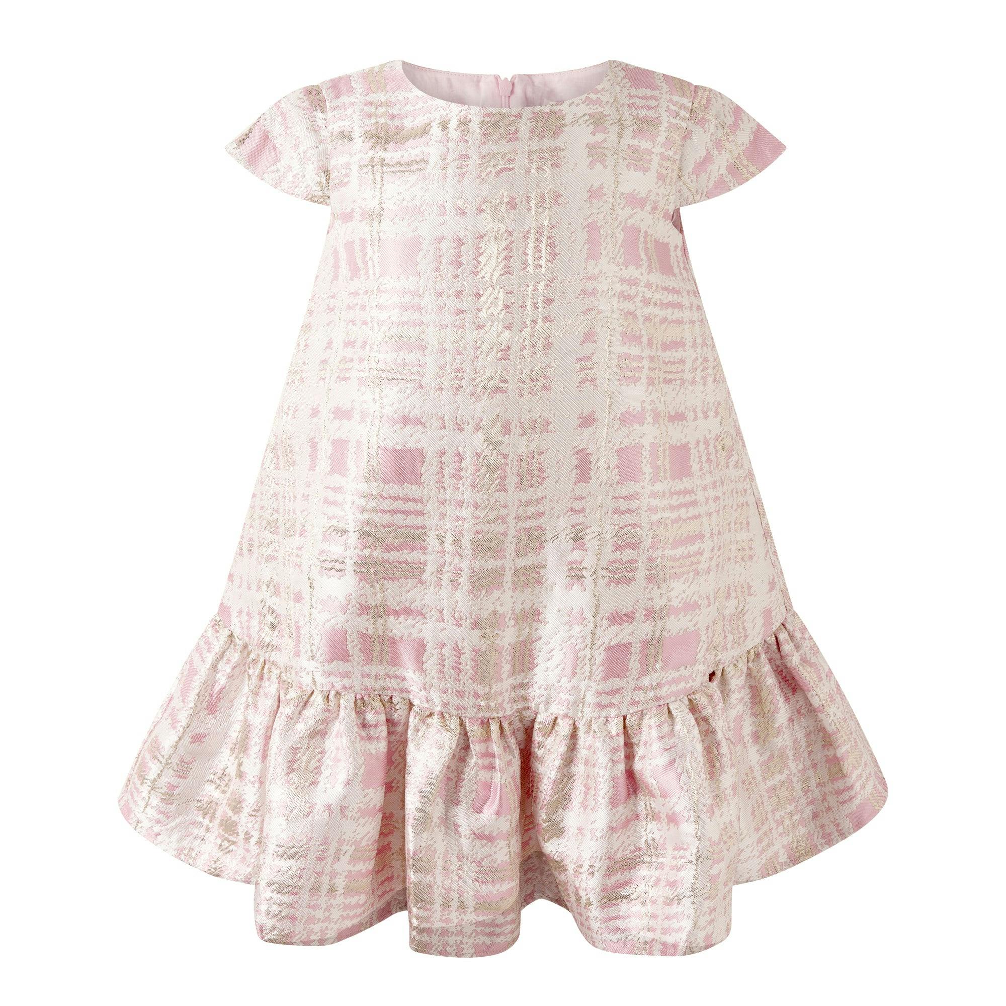 Check Damask Party Dress
