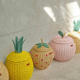Strawberry Wicker Rattan Basket