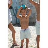 Pastel stripes classic swim shorts
