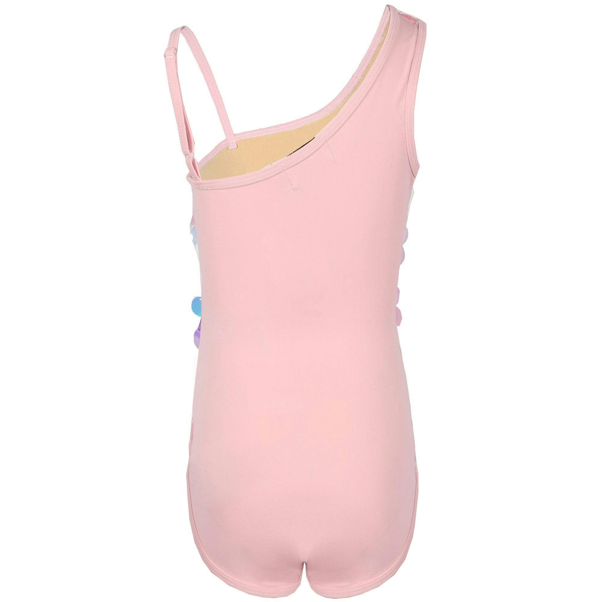 Paillette Mermaid One Piece Swim, Pink