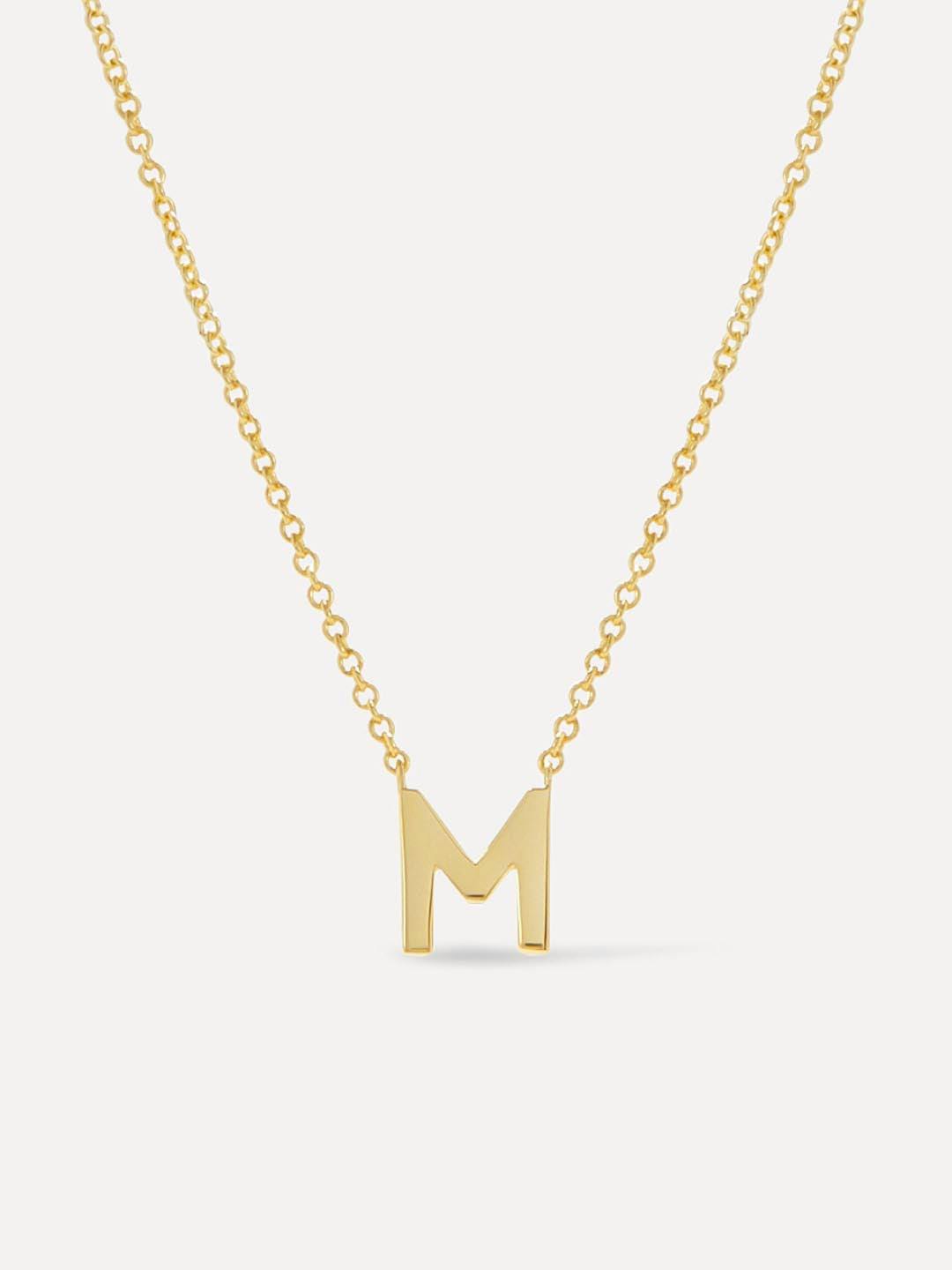 Gold Initial Necklace - Letter Necklace