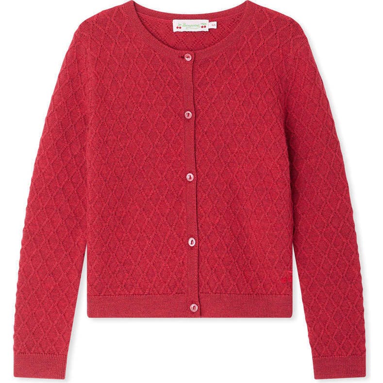 BONPOINT Garancie Cardigan - Cerise