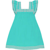 Women's Mini Sandrine Embroidered Dress, Green