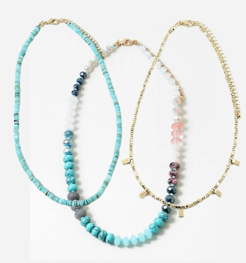 Turquoise Tides Necklace Bundle (all three necklaces included)
